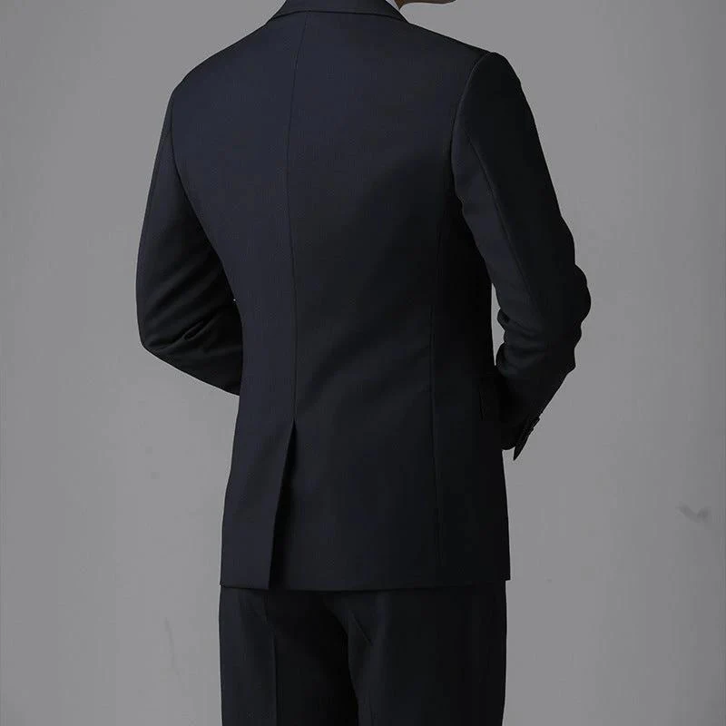 Luxurious Tailored Wool Wedding Suit For Men Three Piece Custom Fit - Image 4