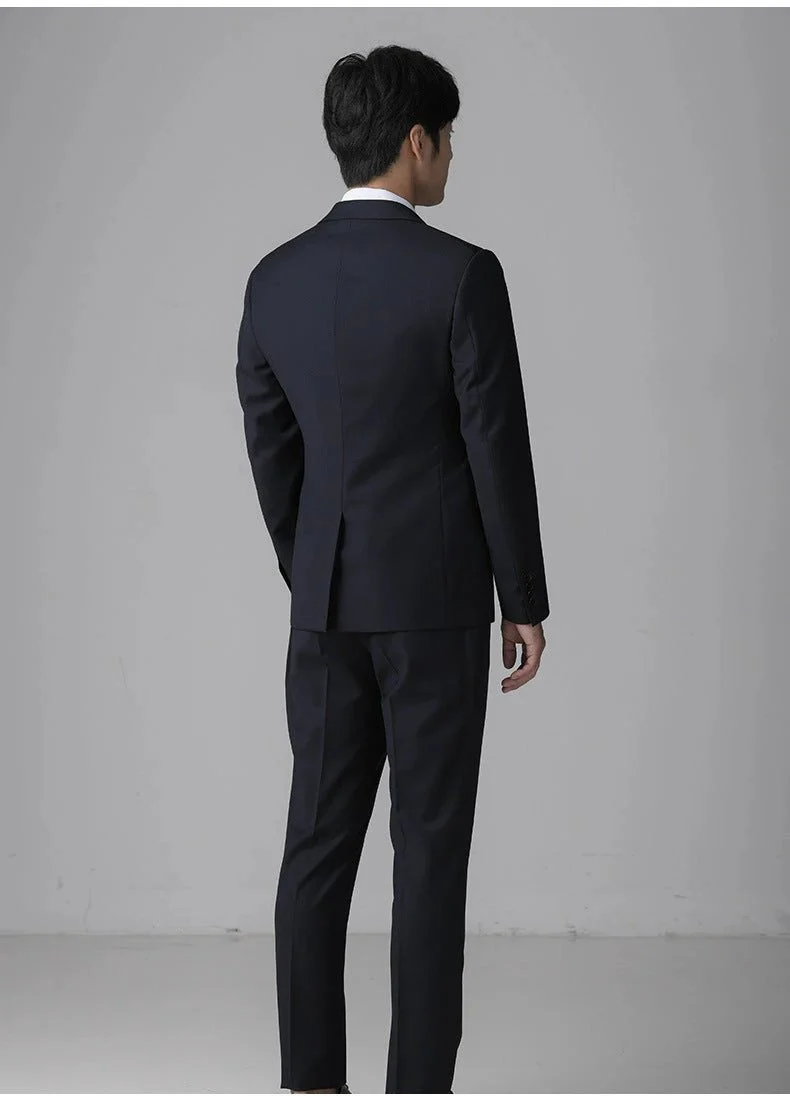 Luxurious Tailored Wool Wedding Suit For Men Three Piece Custom Fit - Image 6