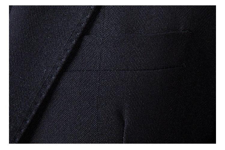 Men's Slim Fit Wool Suit Set For Weddings, Business And Events - Image 8
