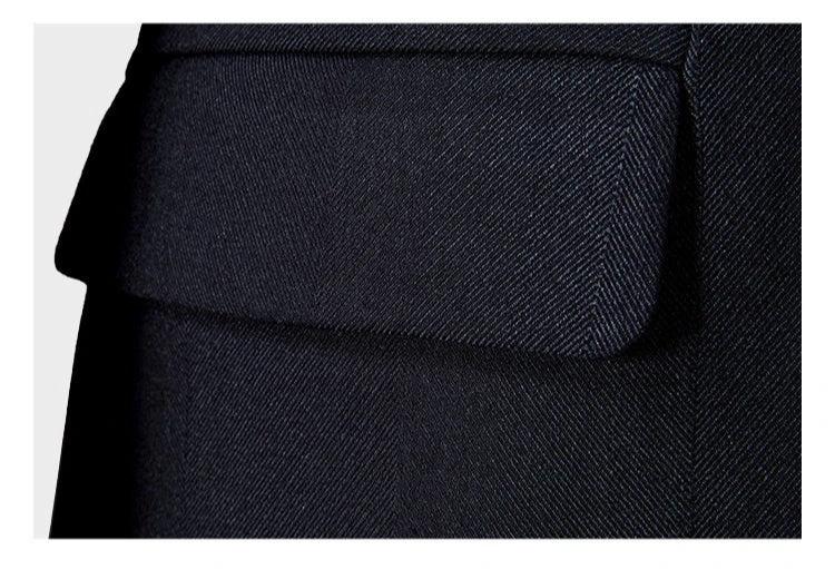 Men's Slim Fit Wool Suit Set For Weddings, Business And Events - Image 9