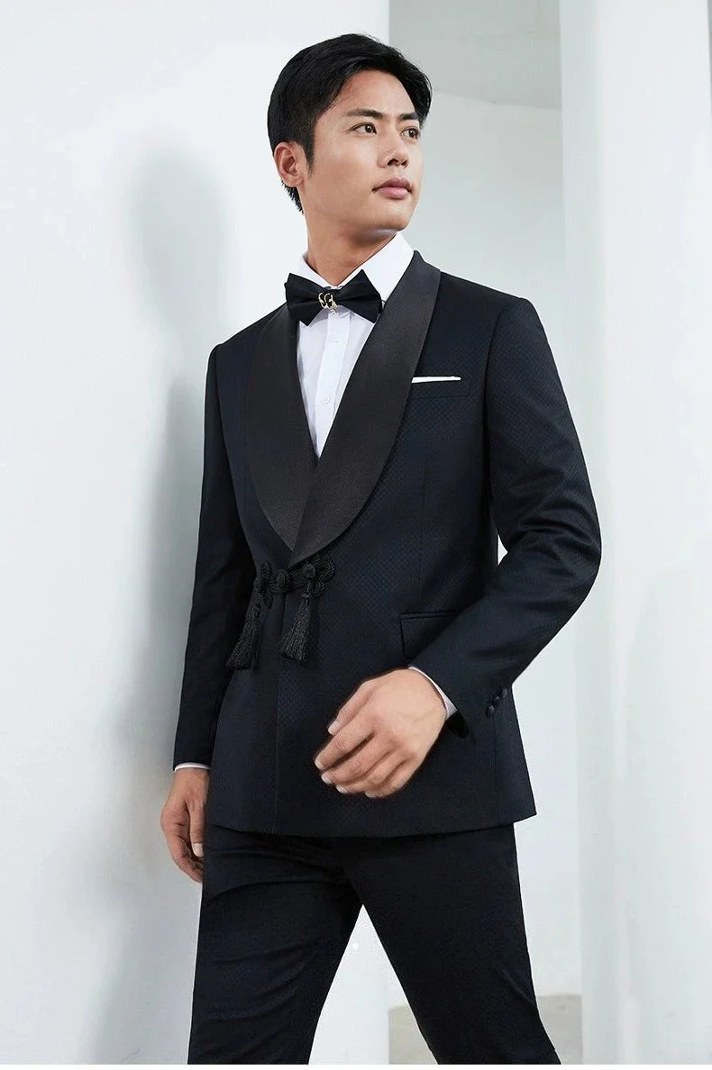 Custom Tailored Black Tuxedo for Weddings and Formal Events - Image 4