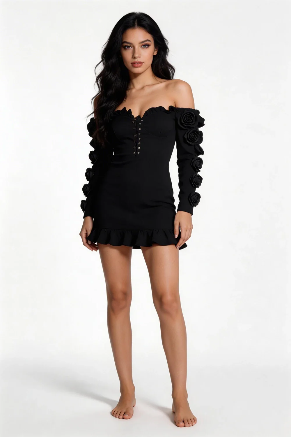 21st Birthday Outfit Black Girl Homecoming Dress Short Cocktail Dresses Y2105 - Image 3