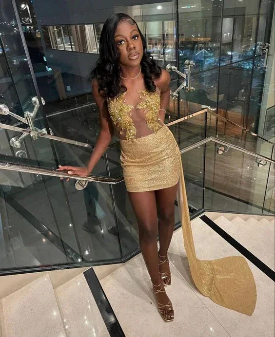 21th Birthday Outfit Dress Sexy Homecoming Dress For Black Girls Y1276 - Image 2