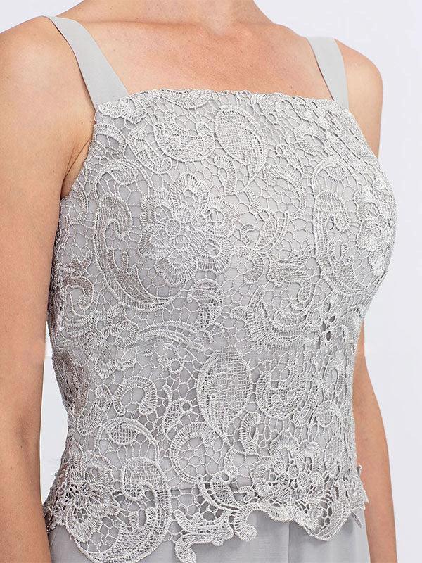 3 Piece Chiffon Square Neck Mother of the Bride Pantsuits with Jacket - Image 11