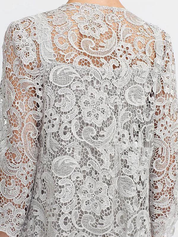 3 Piece Chiffon Square Neck Mother of the Bride Pantsuits with Jacket - Image 9