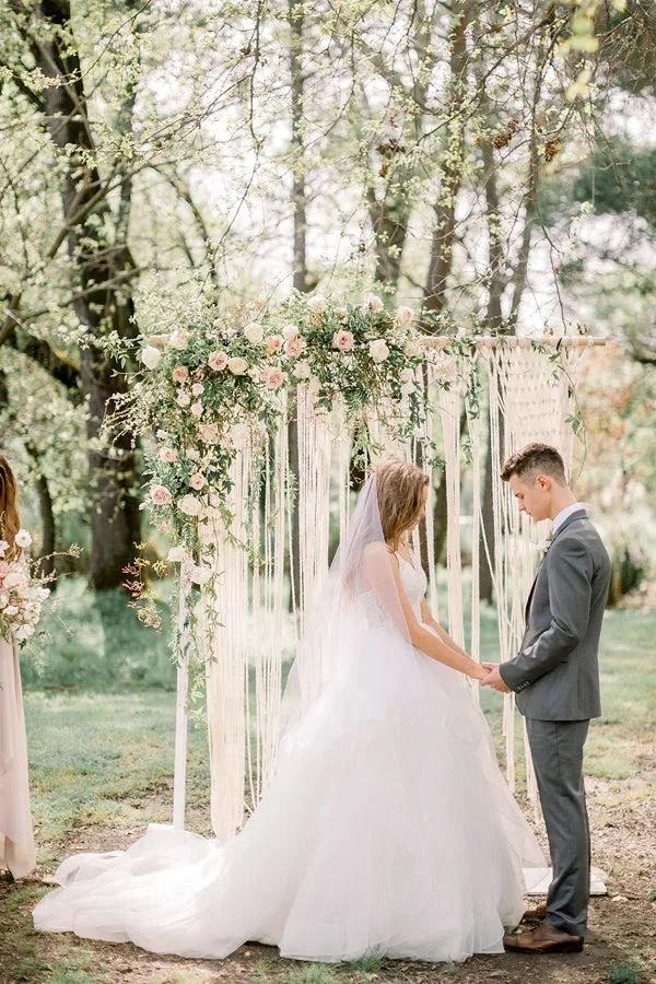 A-line Elegant Forest Wedding Dresses Best Bridal Gowns WD695 - Image 3