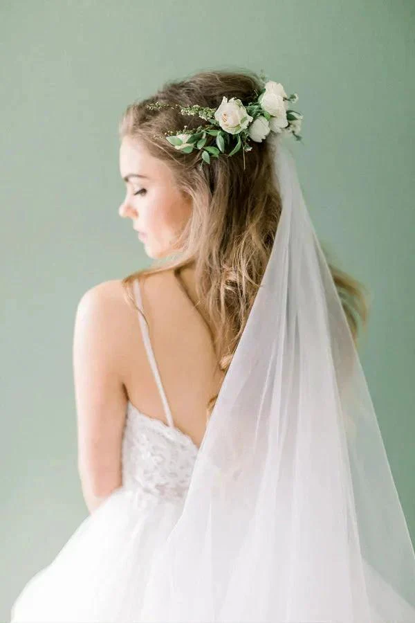 A-line Elegant Forest Wedding Dresses Best Bridal Gowns WD695 - Image 5