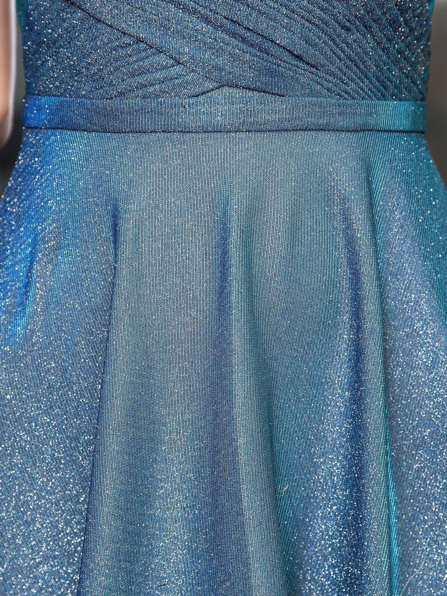A-line Fashion Formal Evening Dresses Spaghetti Strap Sleeveless Floor Length Prom Dresses - Image 9
