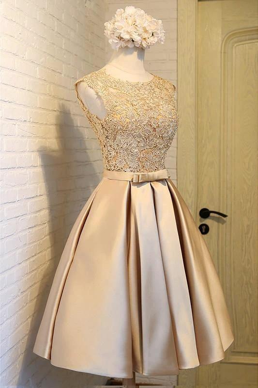 A-line Homecoming Dress Chic Red Short Prom Dress Party Dress PD388 - Image 3