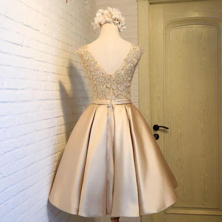 A-line Homecoming Dress Chic Red Short Prom Dress Party Dress PD388 - Image 4