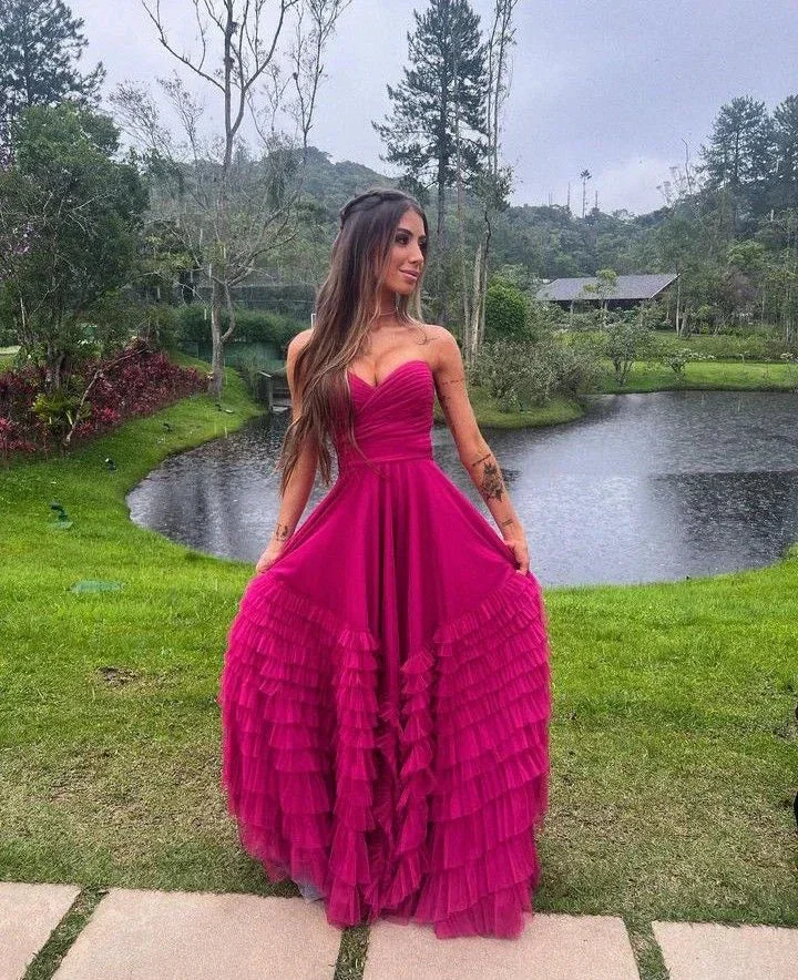 A line long prom dresses, evening dresses,party dresses, formal dress  Y2797 - Image 3