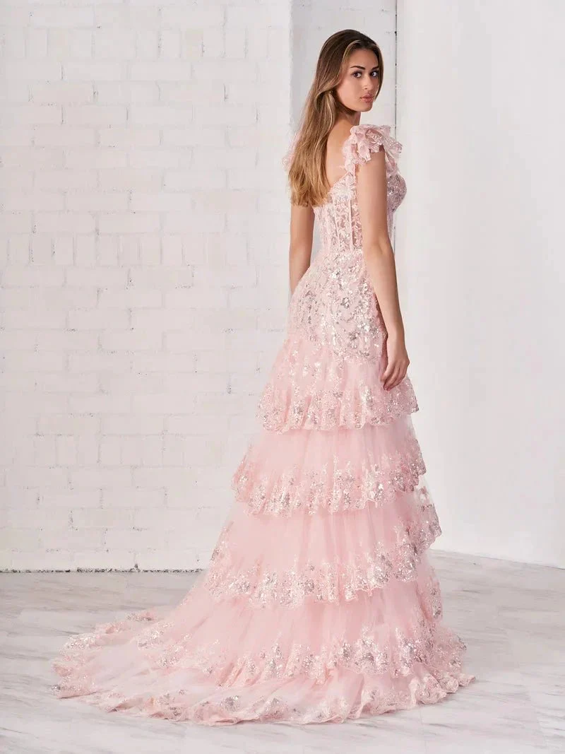 Kennedy | Sheath Off the Shoulder Long Prom Dress (Lace-up Back) - Image 3