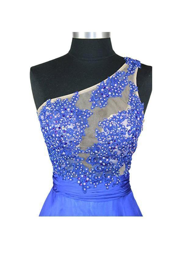 A-line One Shoulder Chiffon Prom/Evening Dresses PG260 - Image 3
