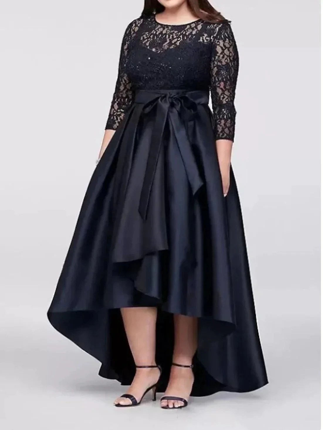 A-Line/Princess Mother of the Bride Dresses with Applique & Belt - Image 3