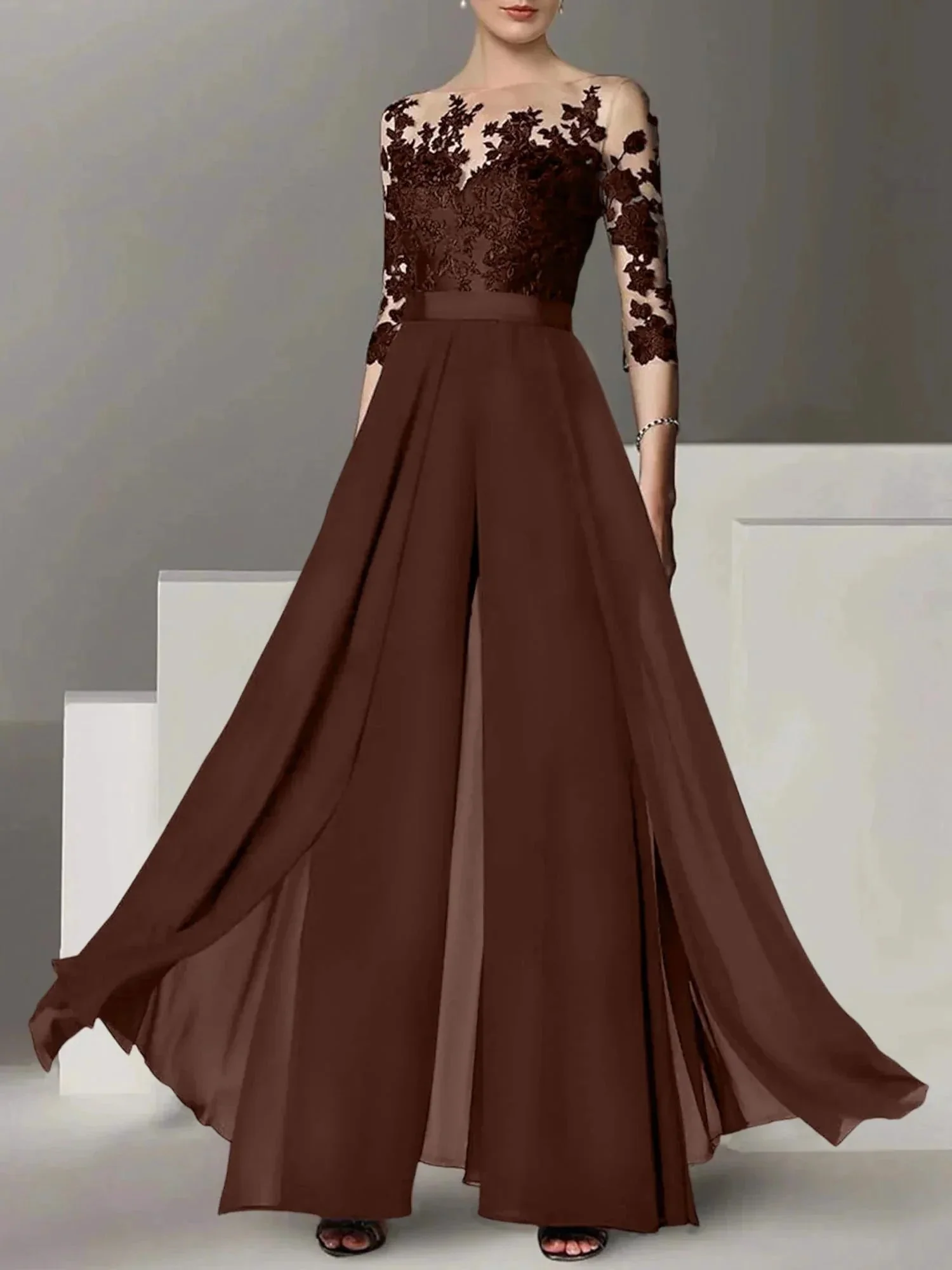 A-Line/Princess Mother of the Bride Dresses with Applique - Image 10
