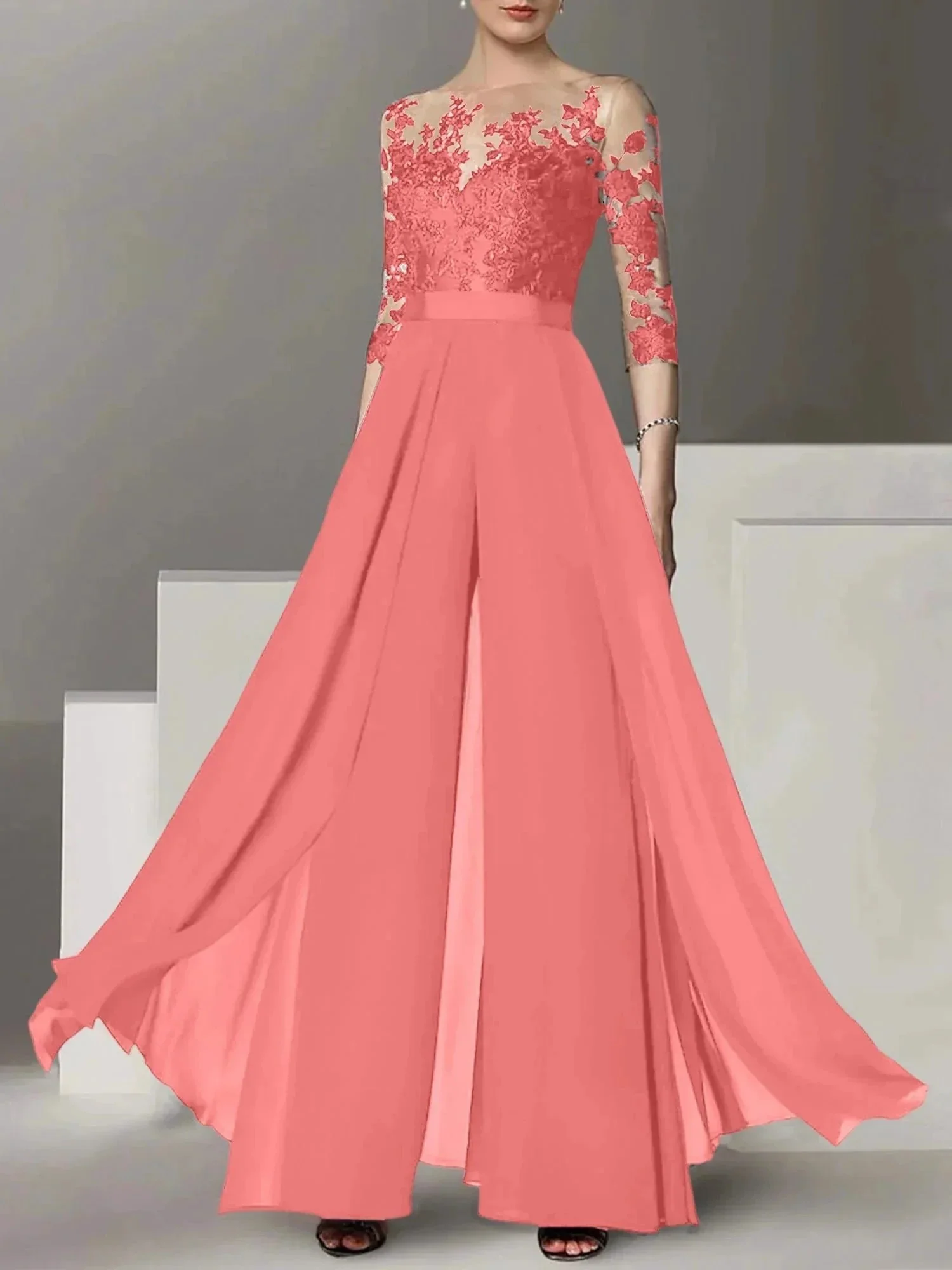 A-Line/Princess Mother of the Bride Dresses with Applique - Image 13