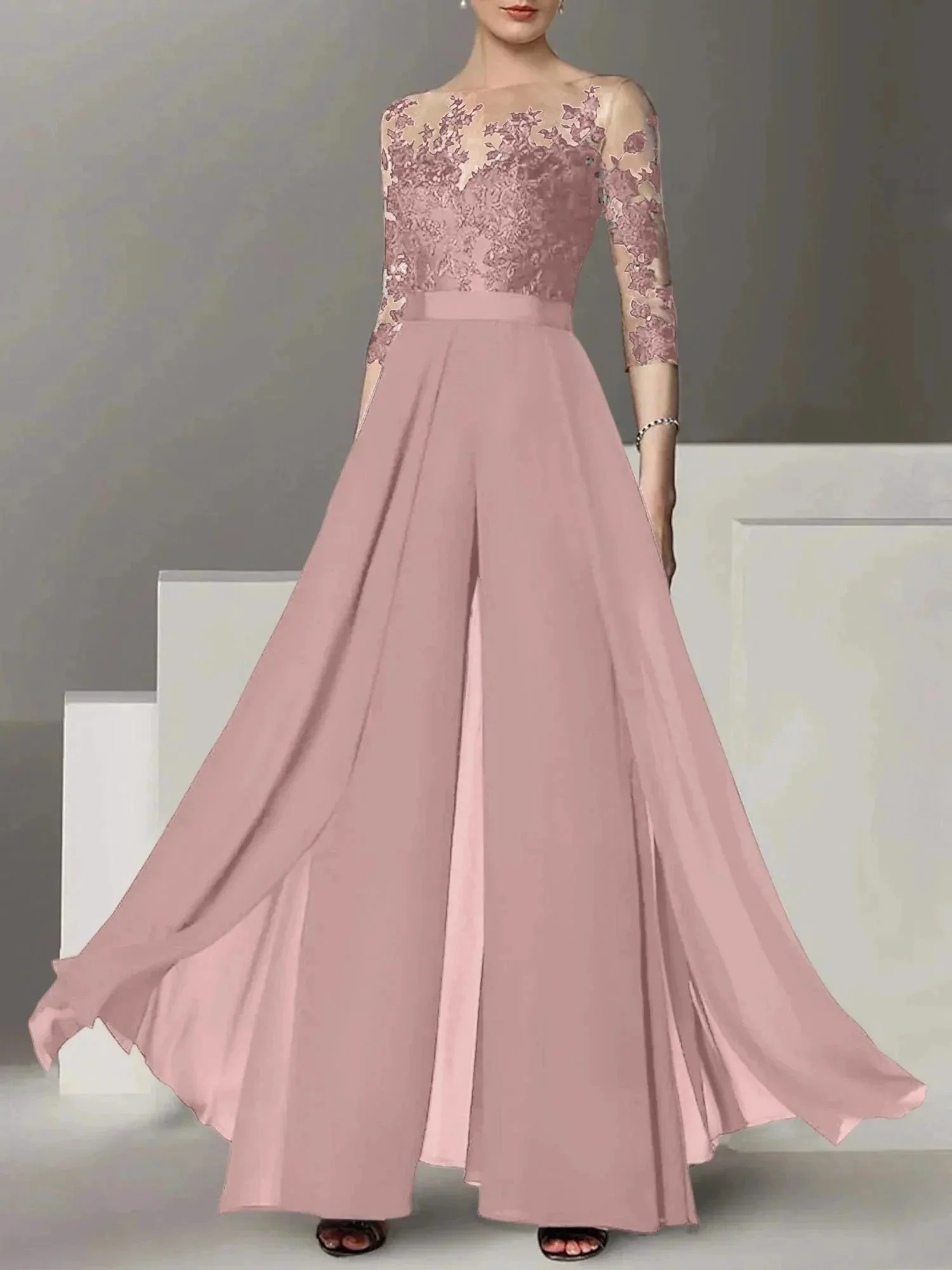 A-Line/Princess Mother of the Bride Dresses with Applique - Image 17
