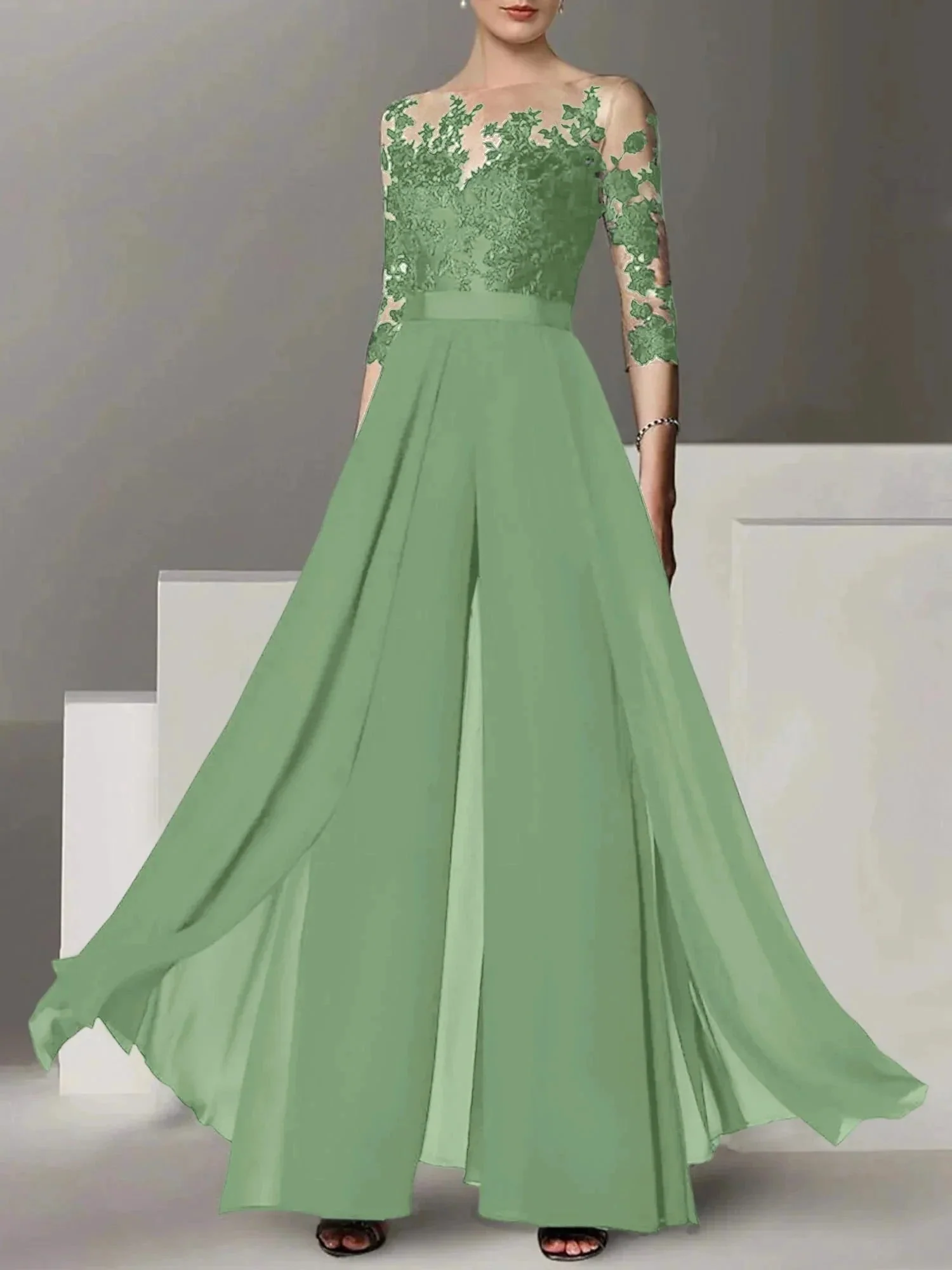 A-Line/Princess Mother of the Bride Dresses with Applique - Image 20