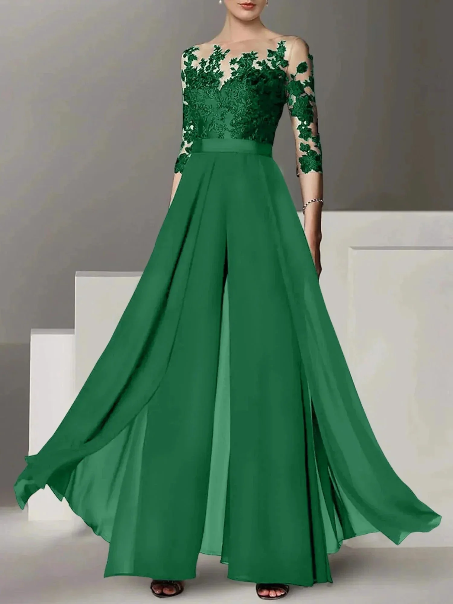 A-Line/Princess Mother of the Bride Dresses with Applique - Image 21