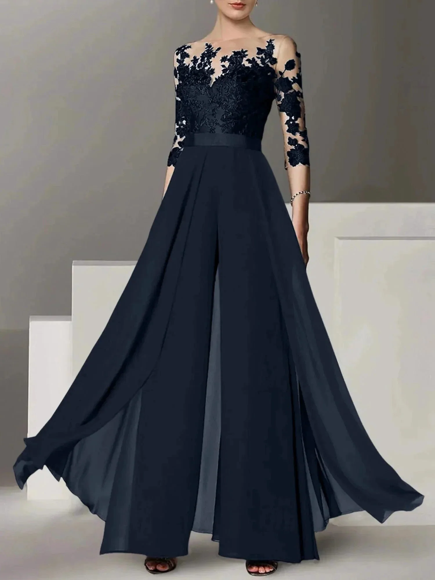 A-Line/Princess Mother of the Bride Dresses with Applique - Image 32