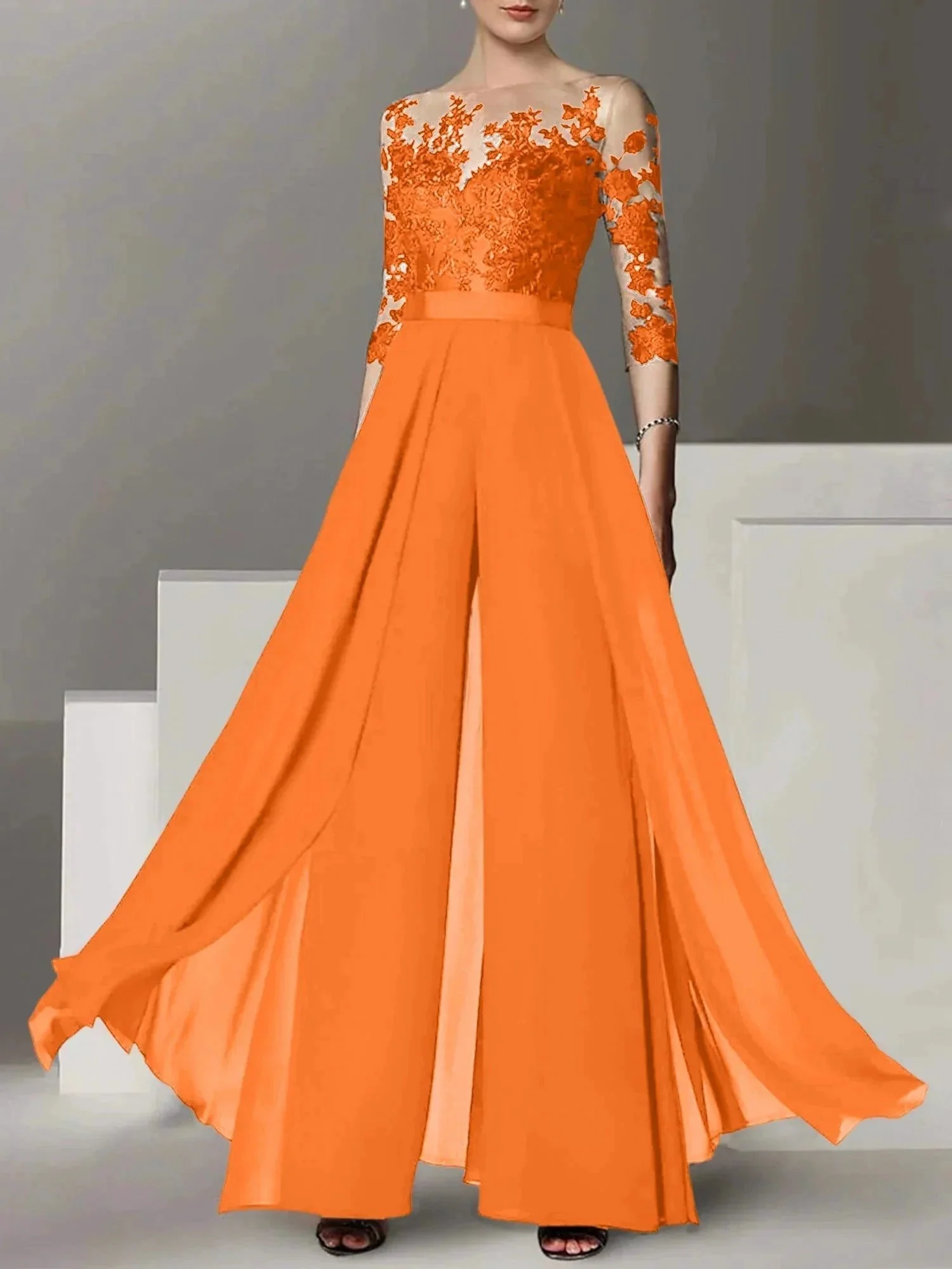 A-Line/Princess Mother of the Bride Dresses with Applique - Image 35