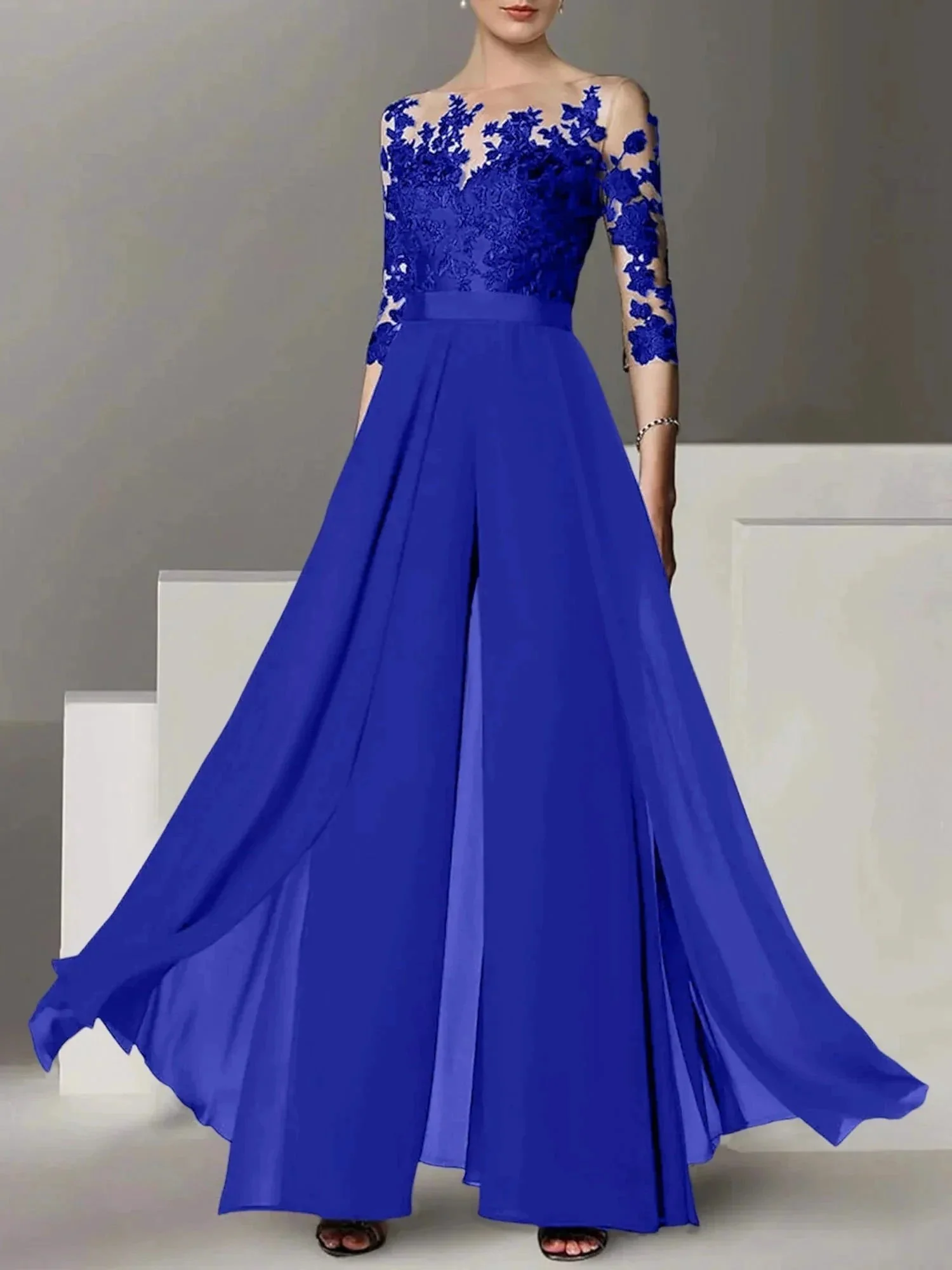 A-Line/Princess Mother of the Bride Dresses with Applique - Image 41
