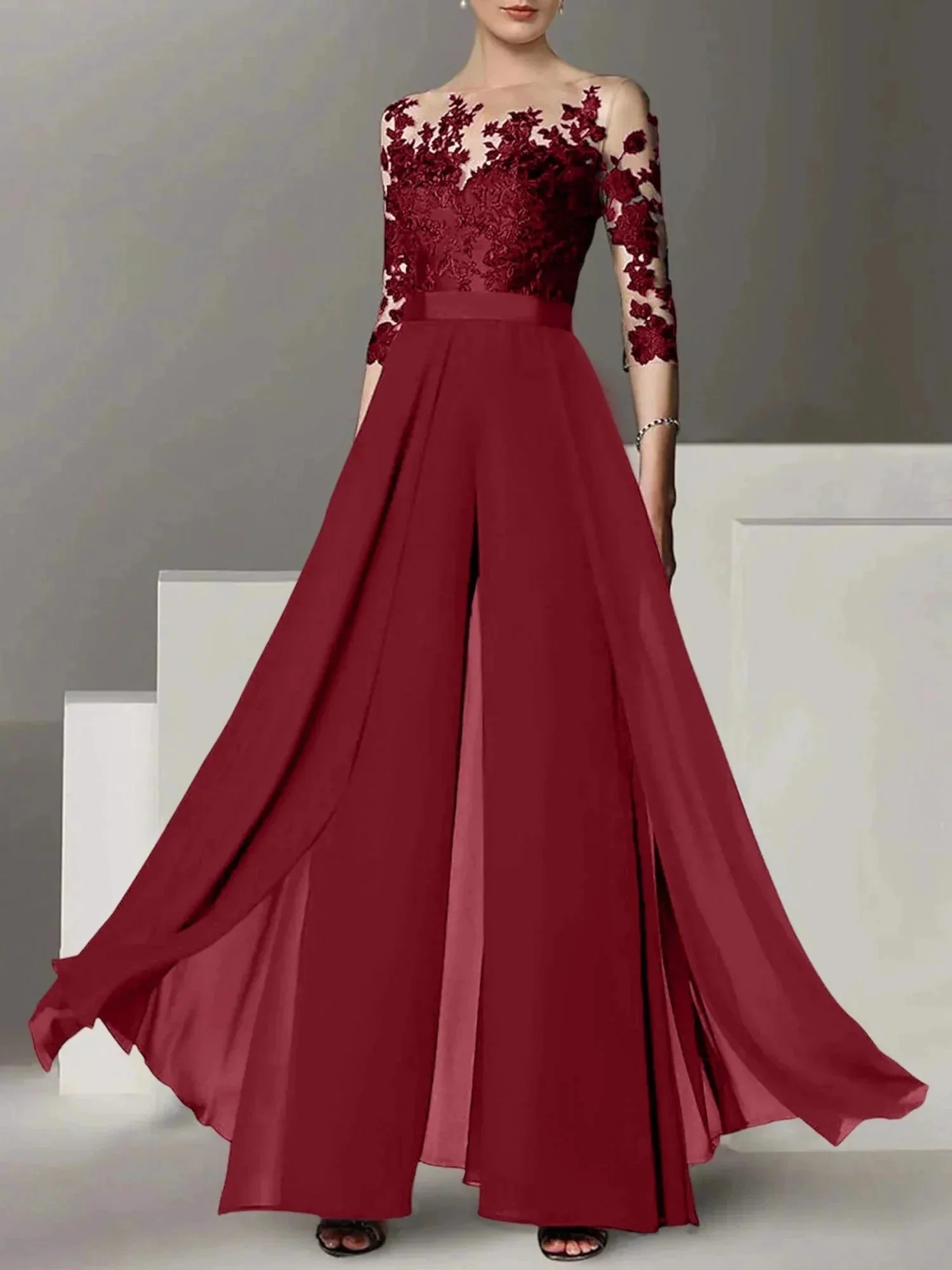 A-Line/Princess Mother of the Bride Dresses with Applique - Image 53