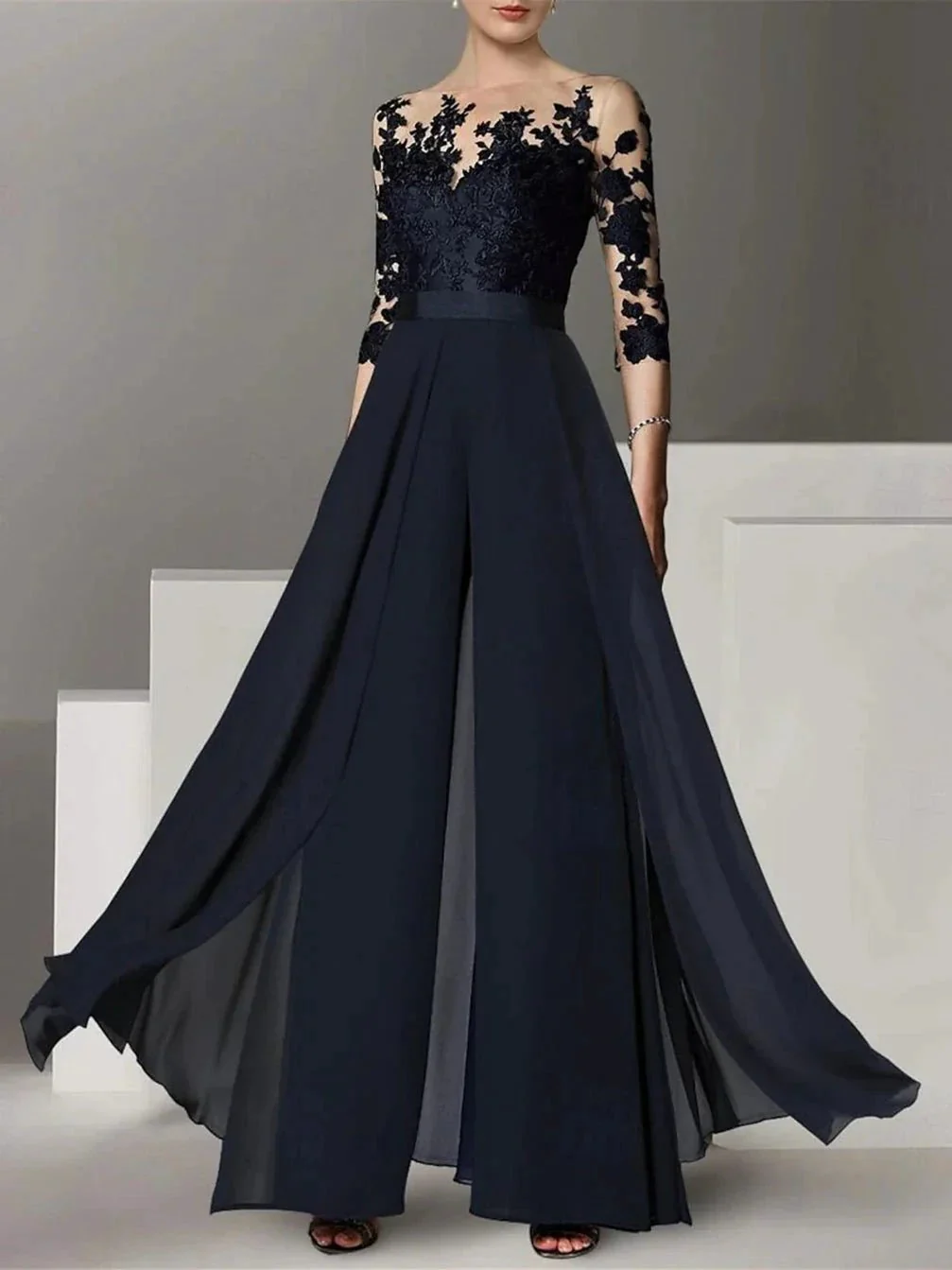 A-Line/Princess Mother of the Bride Dresses with Applique - Image 55