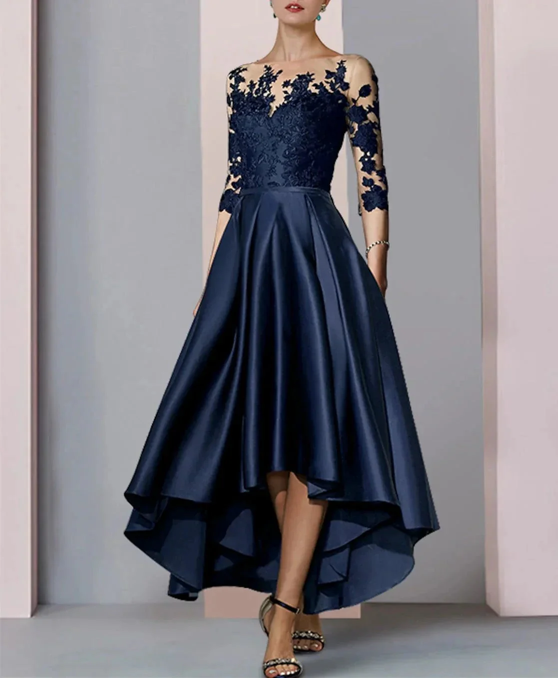 A-Line/Princess Mother of the Bride Dresses with Applique - Image 6