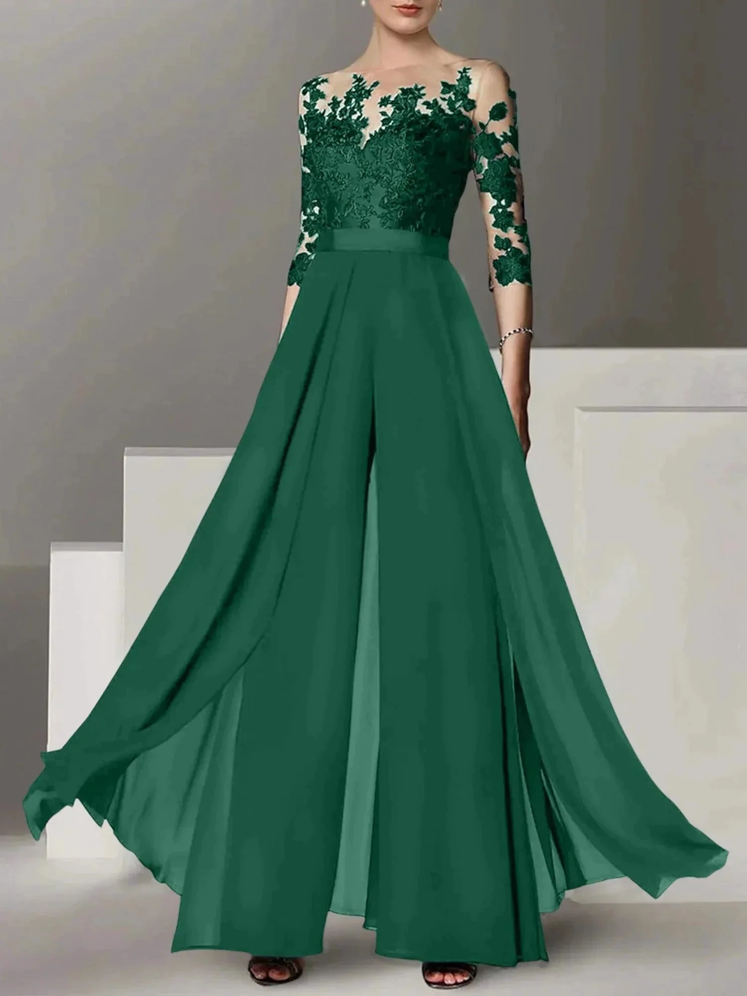 A-Line/Princess Mother of the Bride Dresses with Applique - Image 62