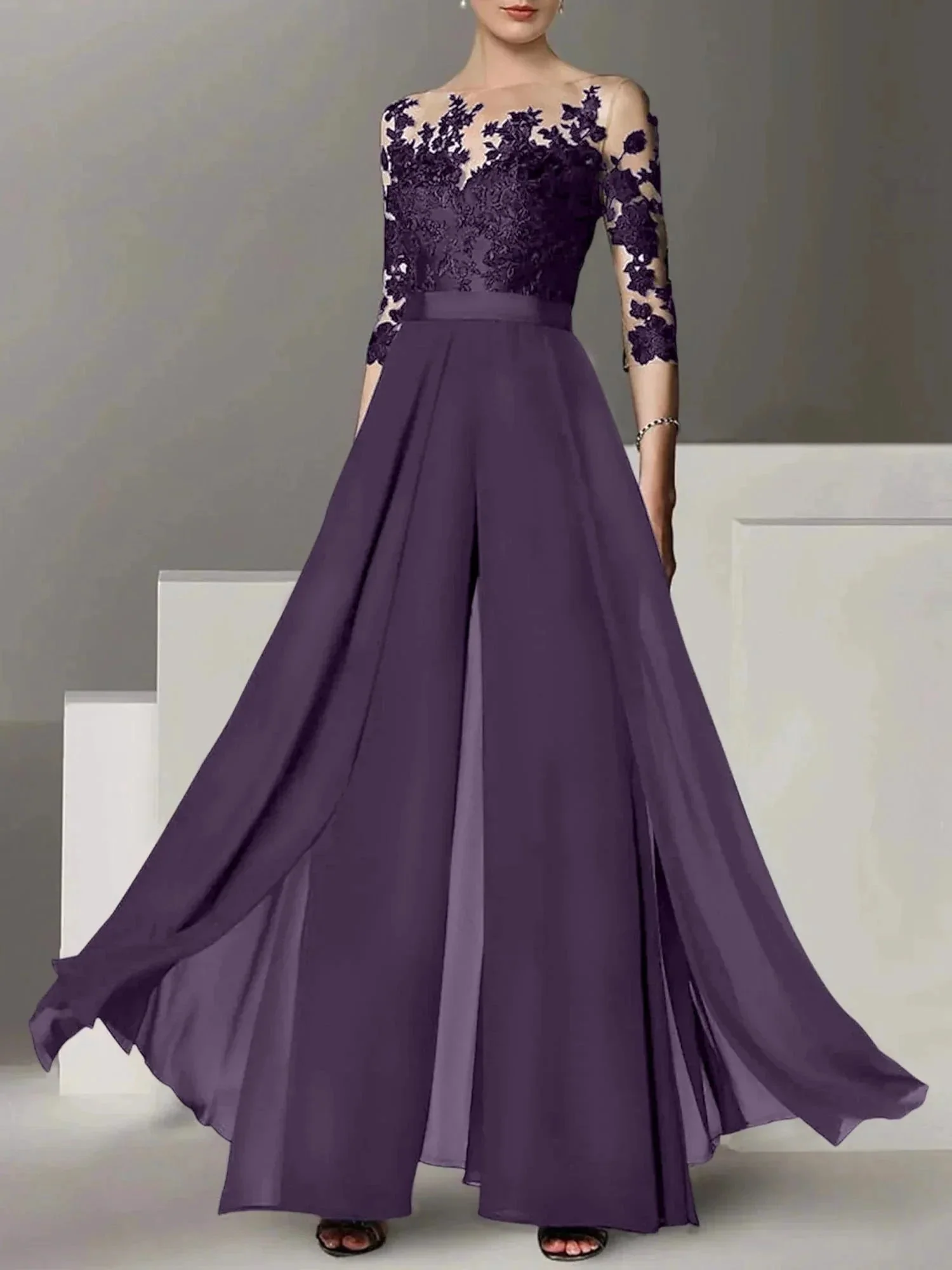 A-Line/Princess Mother of the Bride Dresses with Applique - Image 72
