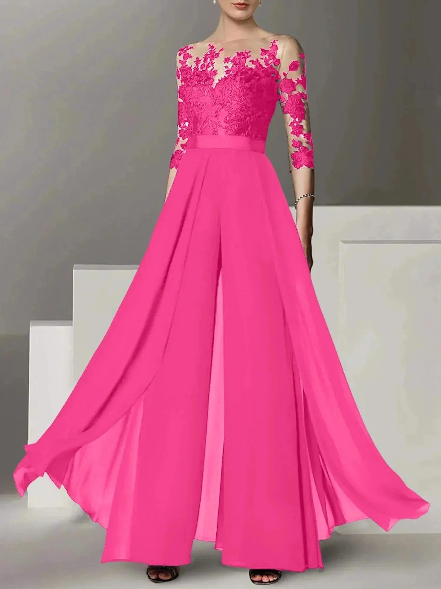 A-Line/Princess Mother of the Bride Dresses with Applique - Image 75