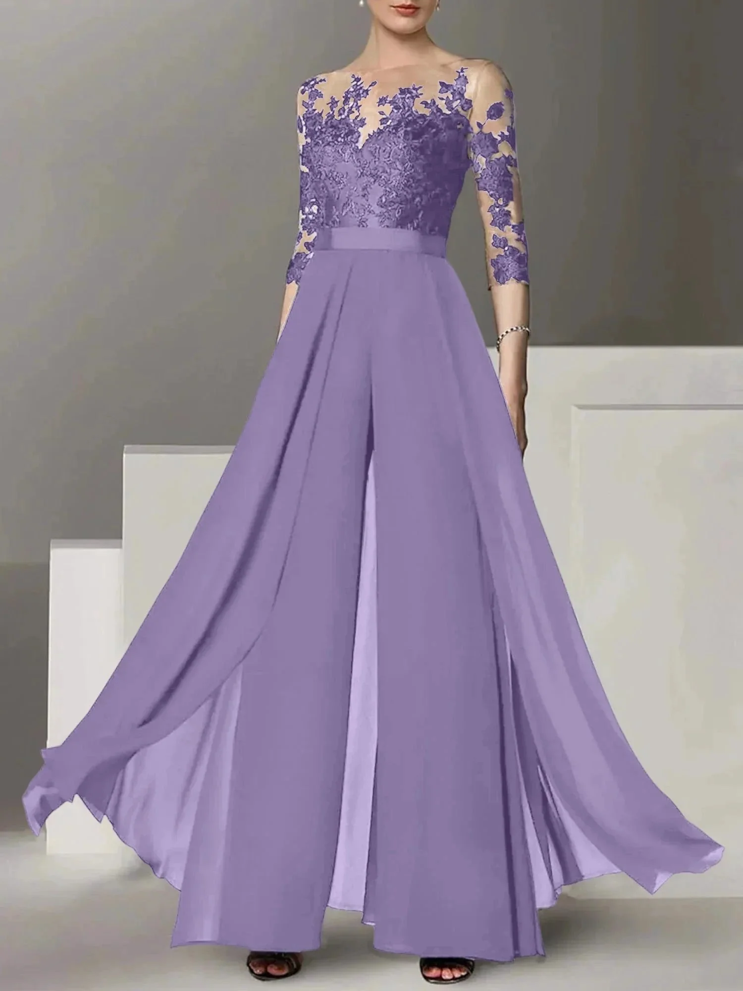 A-Line/Princess Mother of the Bride Dresses with Applique - Image 77