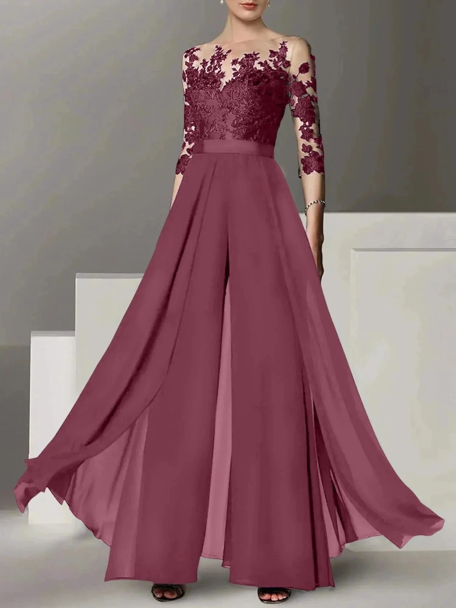 A-Line/Princess Mother of the Bride Dresses with Applique - Image 79