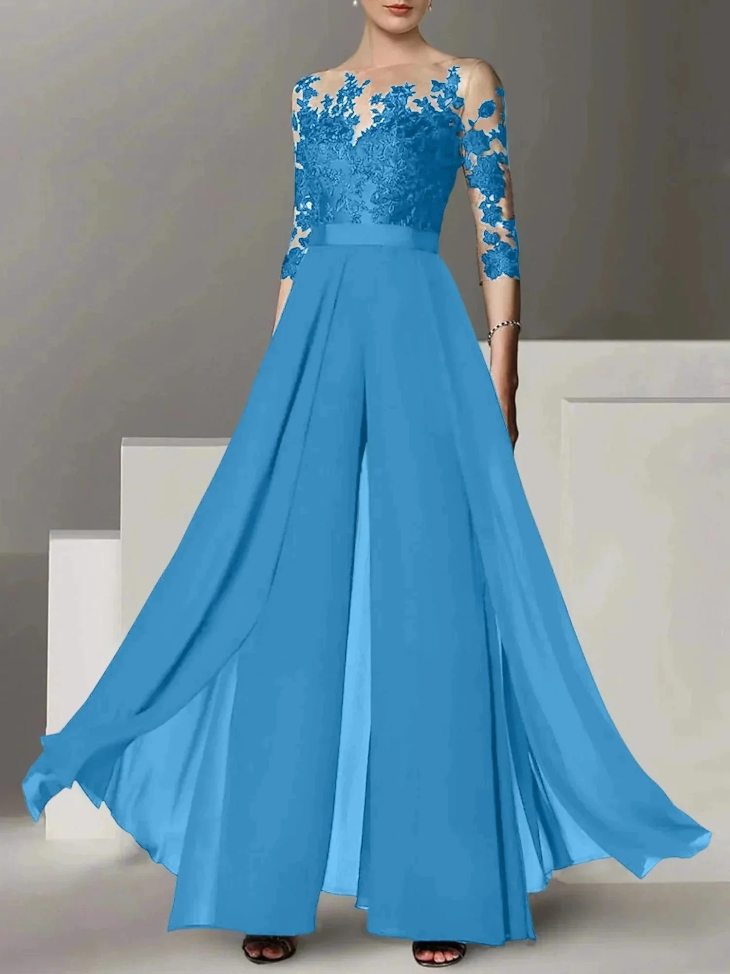 A-Line/Princess Mother of the Bride Dresses with Applique - Image 80