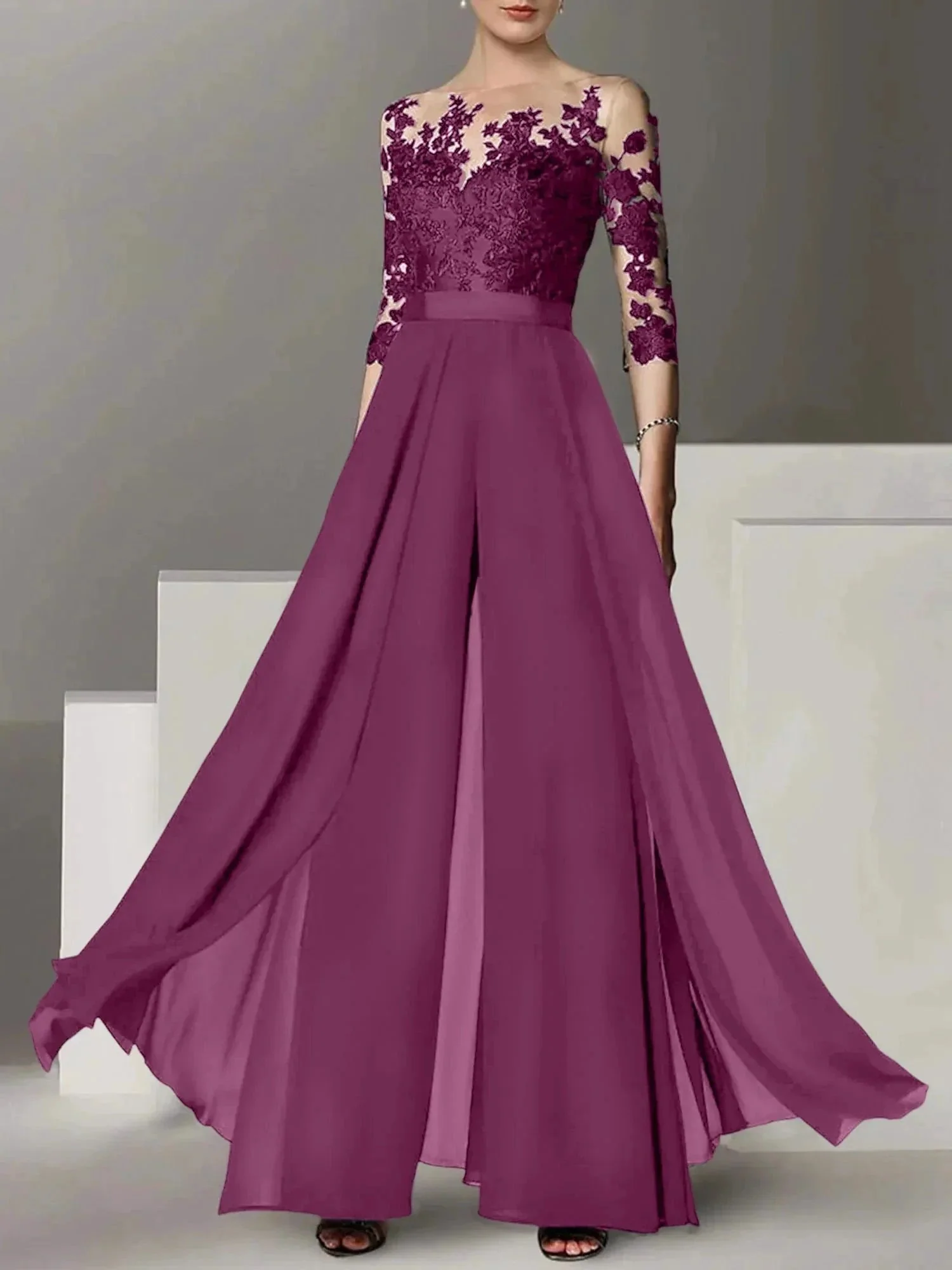 A-Line/Princess Mother of the Bride Dresses with Applique - Image 83
