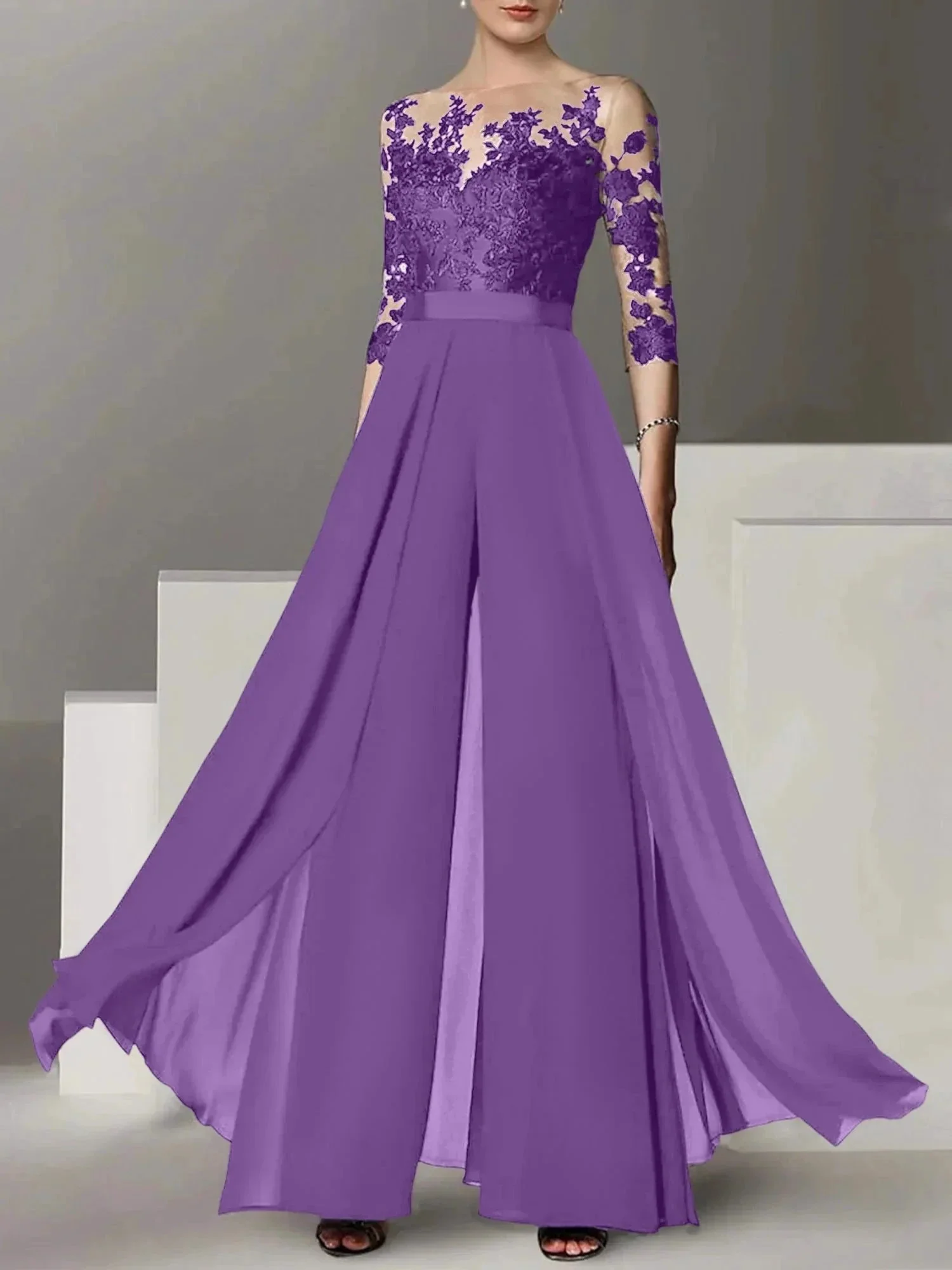 A-Line/Princess Mother of the Bride Dresses with Applique - Image 86