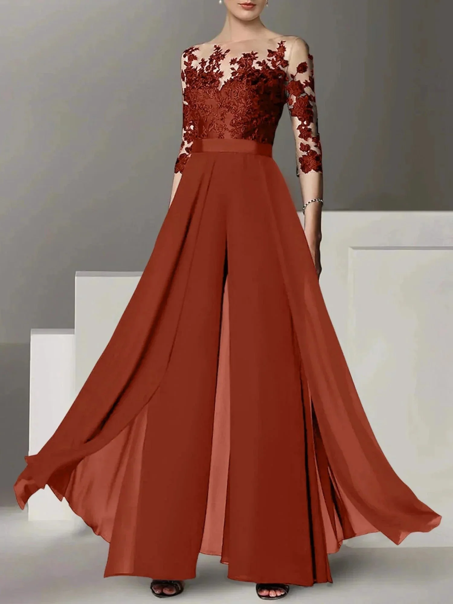 A-Line/Princess Mother of the Bride Dresses with Applique - Image 88