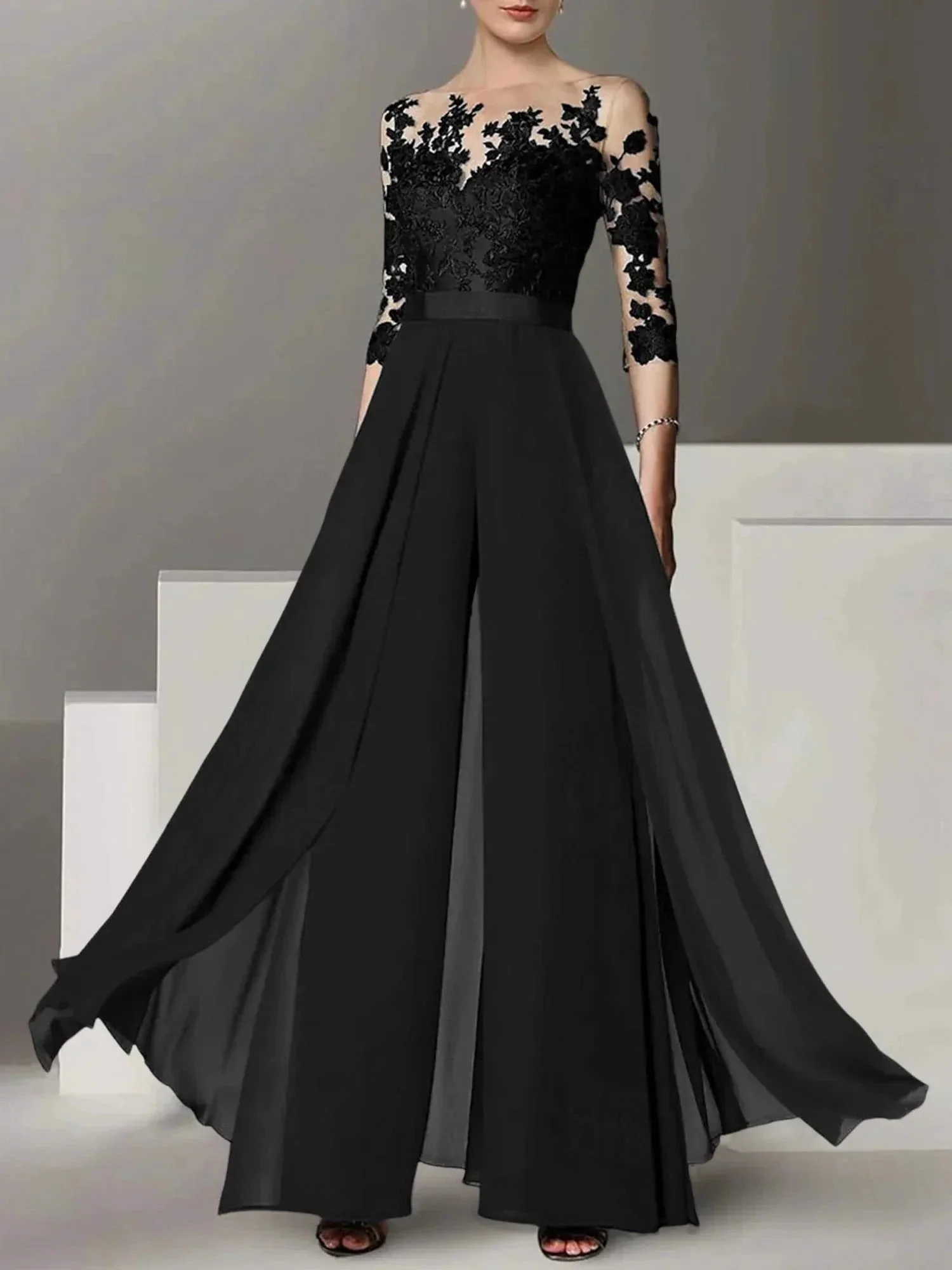 A-Line/Princess Mother of the Bride Dresses with Applique - Image 9