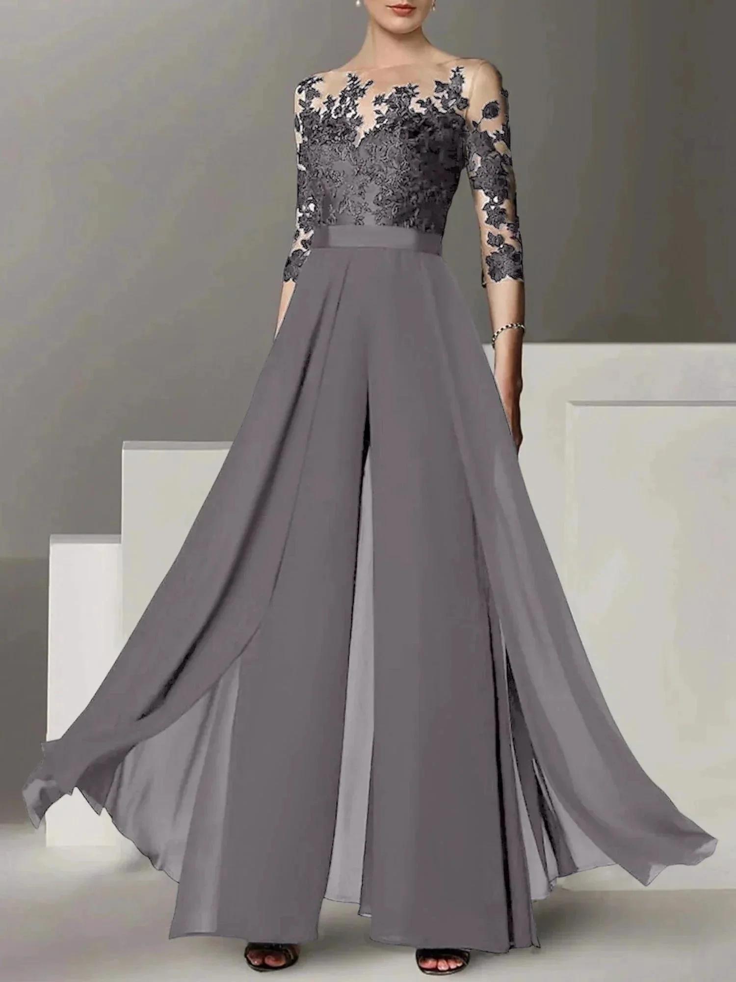 A-Line/Princess Mother of the Bride Dresses with Applique - Image 92
