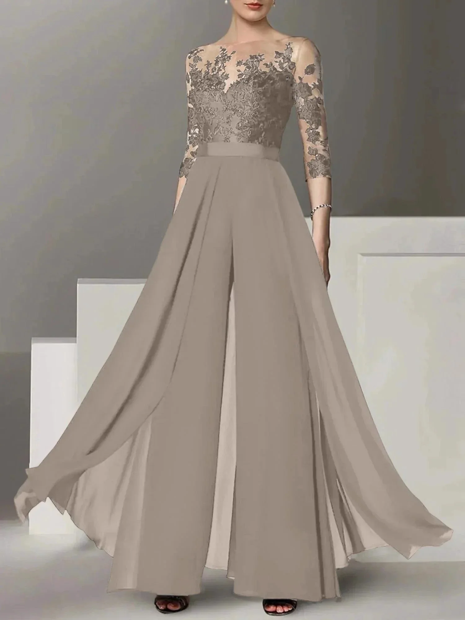 A-Line/Princess Mother of the Bride Dresses with Applique - Image 96