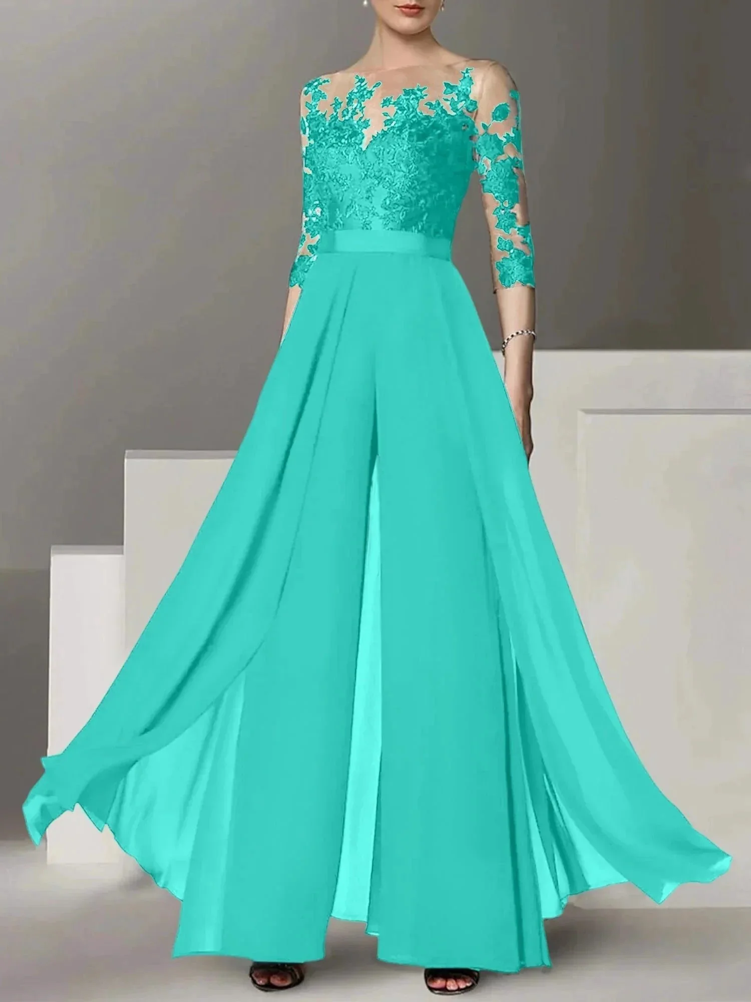 A-Line/Princess Mother of the Bride Dresses with Applique - Image 98