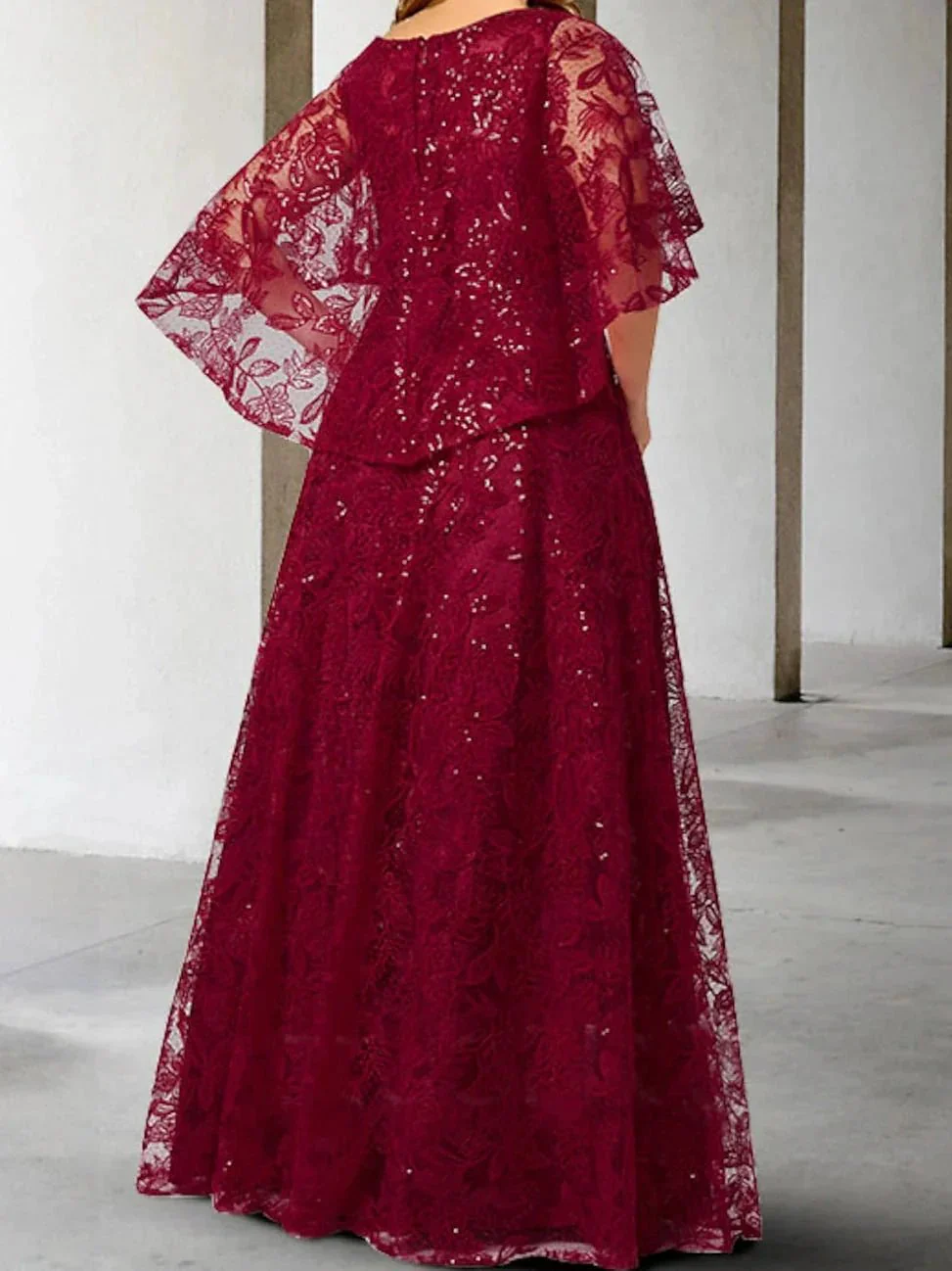 A-Line/Princess Mother of the Bride Dresses with Applique & Sequins - Image 2