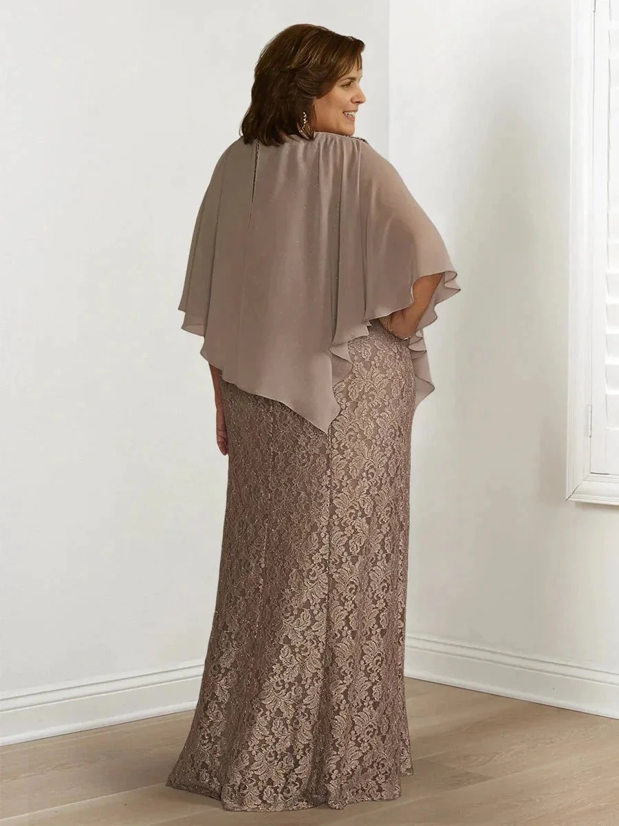 A-Line/Princess Mother of the Bride Dresses with Applique & Wraps - Image 2