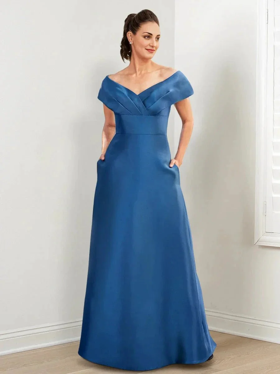 A-Line/Princess Mother of the Bride Dresses with Pockets - Image 4