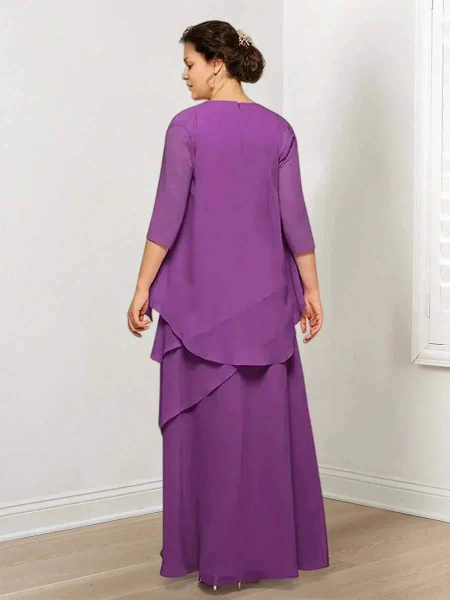 A-Line/Princess Mother of the Bride Dresses with Ruffles & Jacket - Image 2