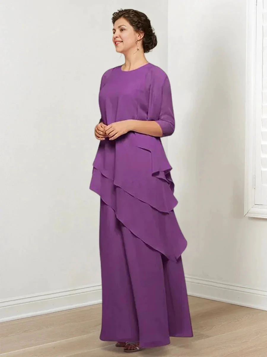 A-Line/Princess Mother of the Bride Dresses with Ruffles & Jacket - Image 4