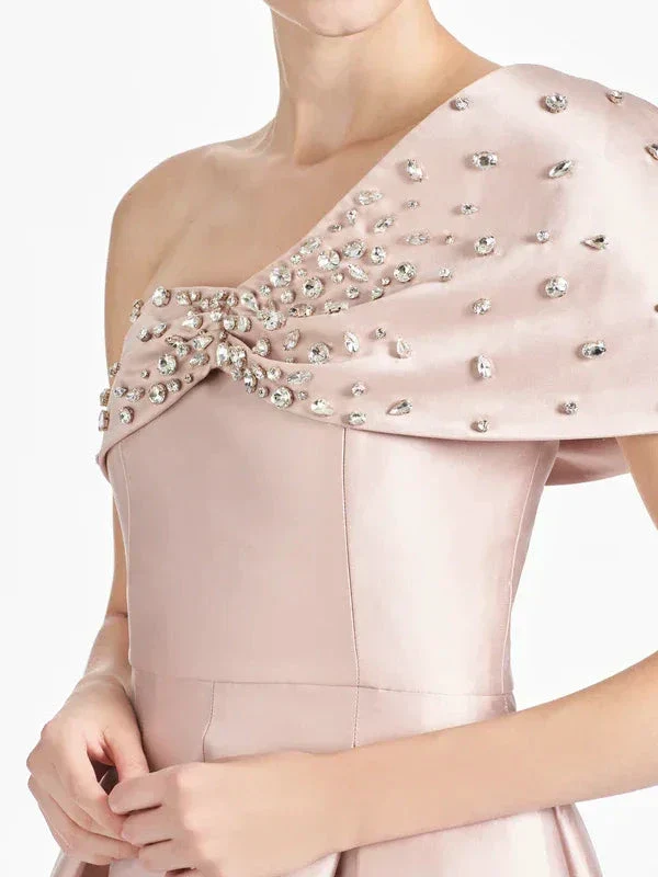 A Line/Princess One Shoulder Floor-Length Mother of the Bride Dresses - Image 4