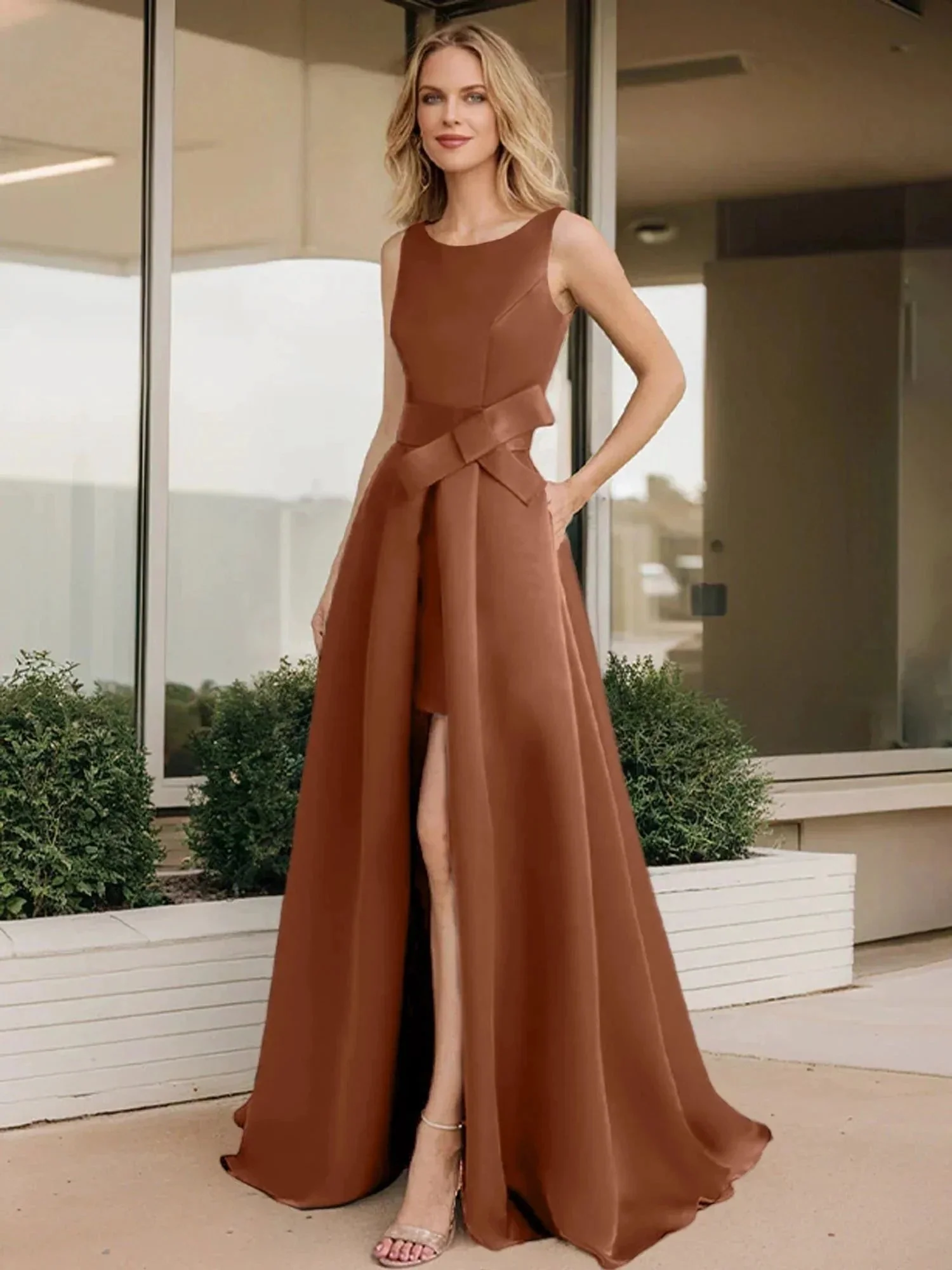 A-Line/Princess Scoop Mother of the Bride Dresses - Image 40