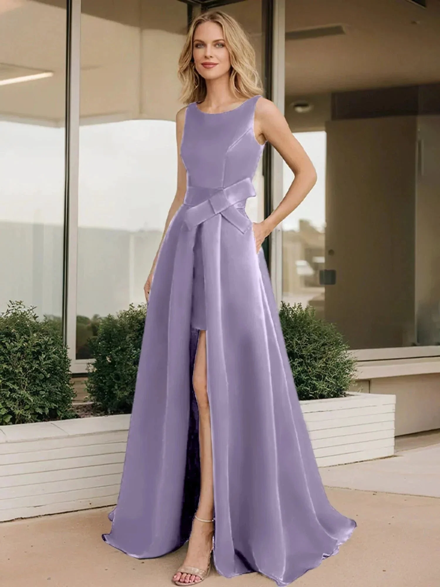 A-Line/Princess Scoop Mother of the Bride Dresses - Image 44